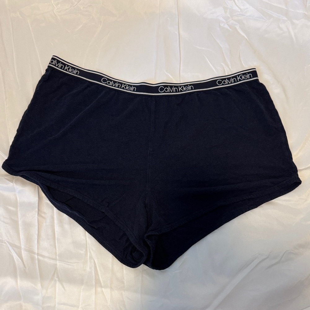 Calvin Klein Navy Boxer Briefs sleep shorts